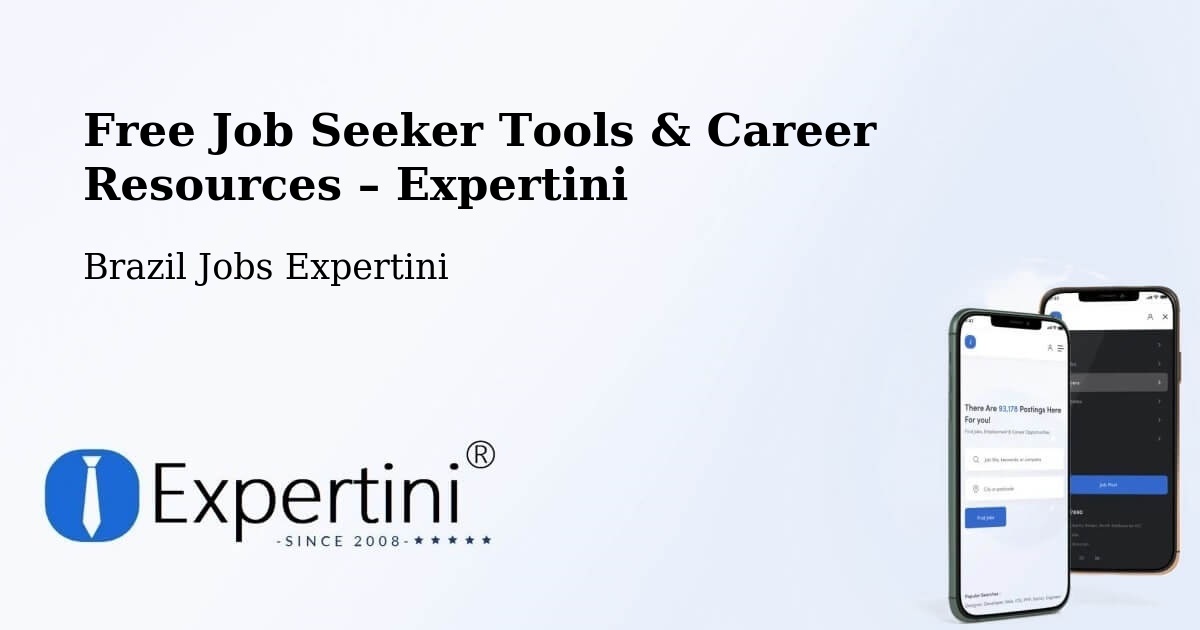 Free Job Seeker Tools & Career Resources – Varginha - Varginha, Brazil Jobs Expertini